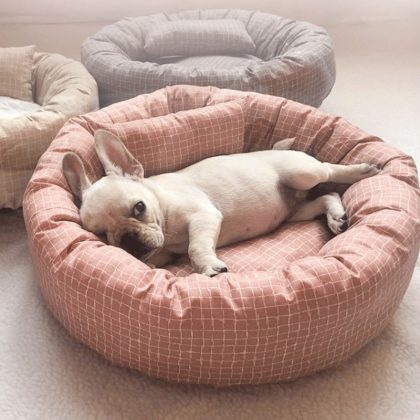 Soft Pink Pet Dog Bed