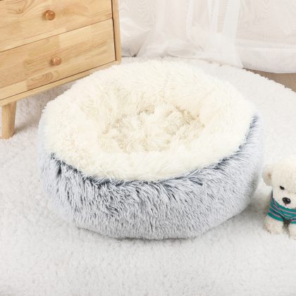 Pet Bed for Medium Dogs, 60cm, Light Grey